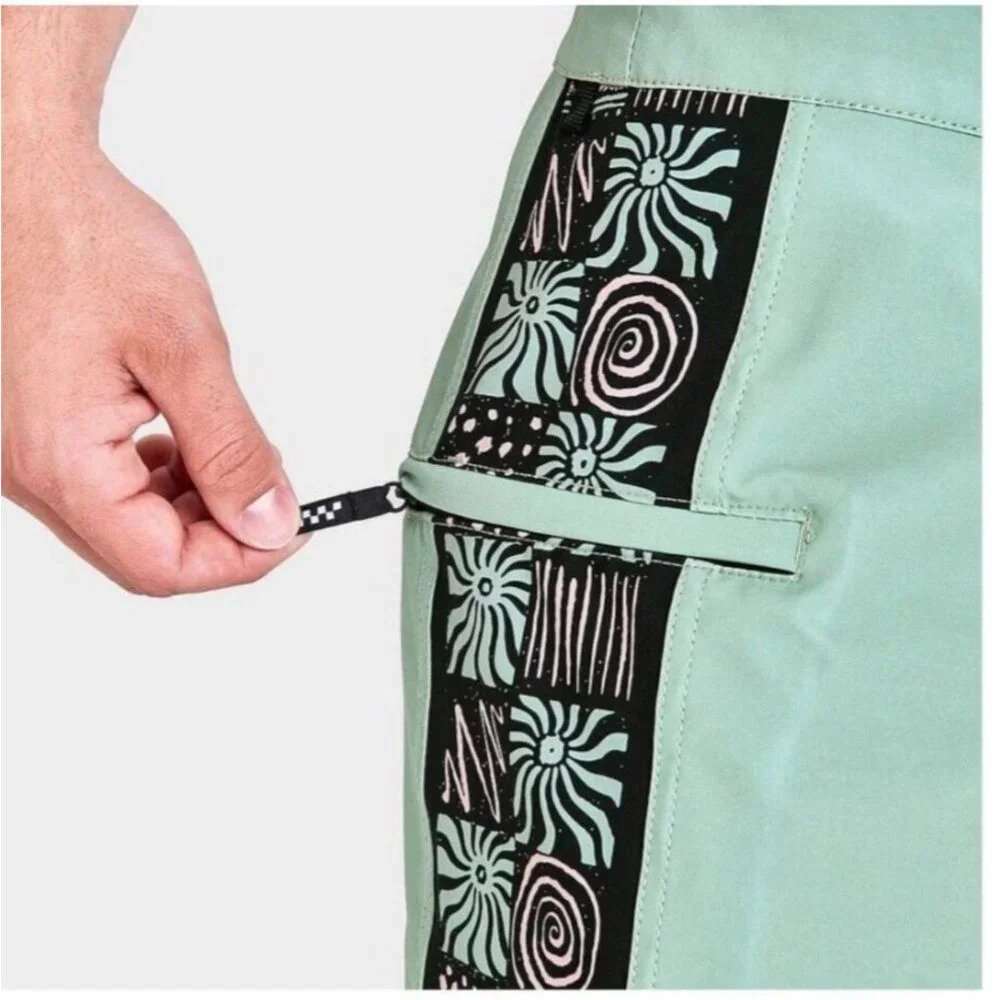 Vans Sidelines Board Shorts Size 38 Men’s “Off The Wall” NWT $54 Swim Pockets